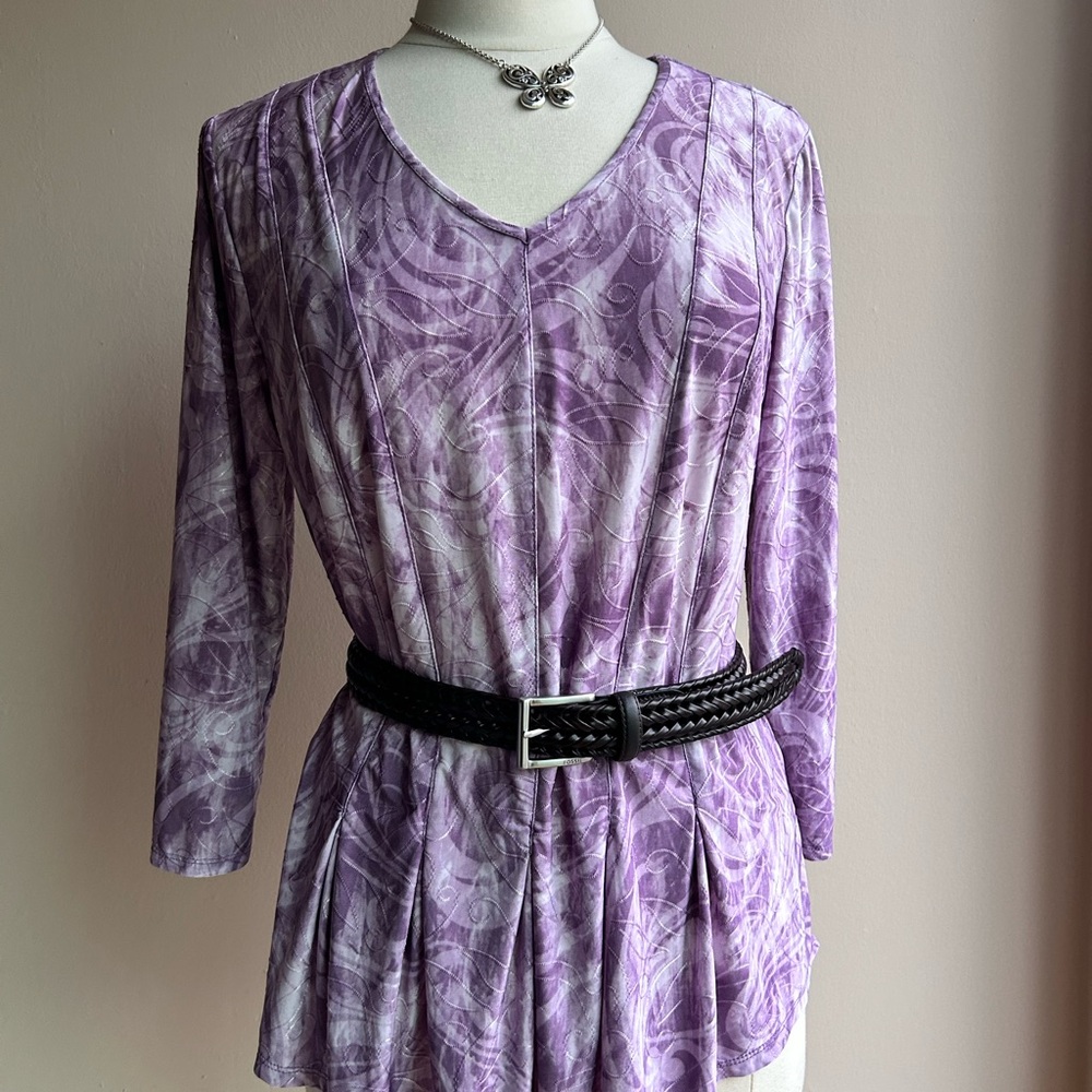 Purple Tie-Dye Women's Top
